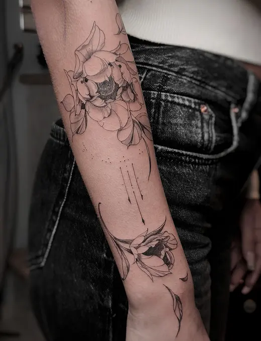 fine line flowers